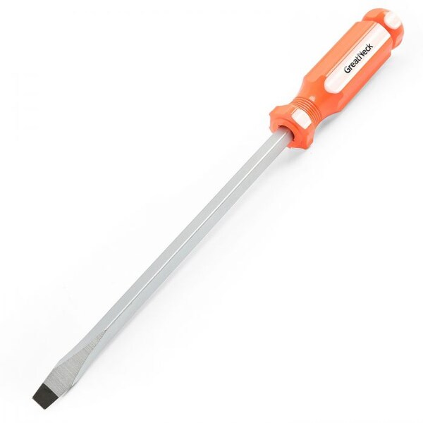 Great Neck 5/16 x 8 Inch Slotted Square Shank Screwdriver 73034 - main